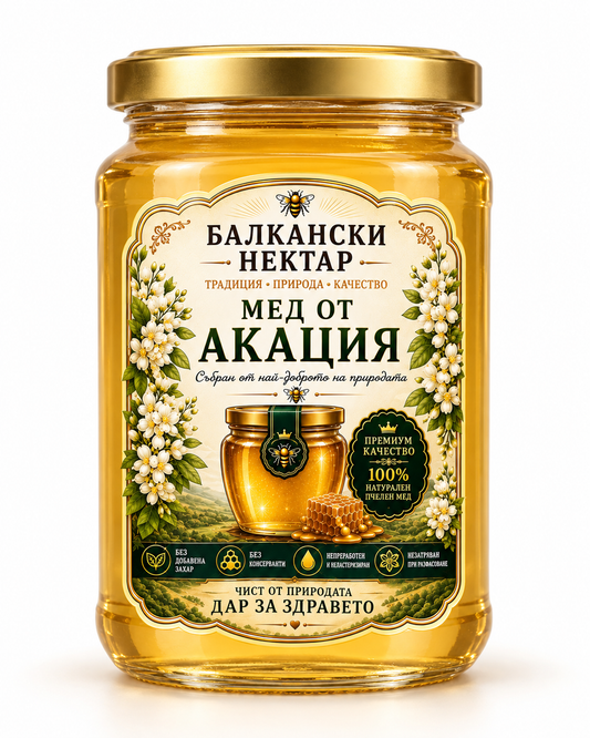 Мед от акация – 1 кг