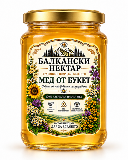 Мед от букет- 1кг